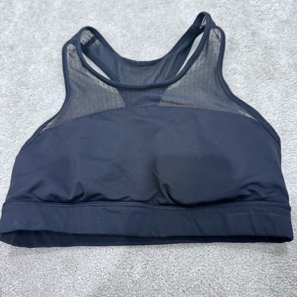 Lululemon Black Mesh Back Sports Bra, size 4